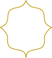 illustration of an islamic frame