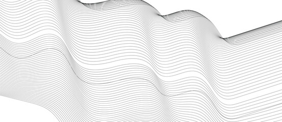 curved wavy lines tech futuristic motion background. 