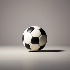 soccer ball on black background