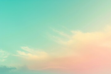 Fototapeta premium Pastel sky with soft clouds and gradient hues