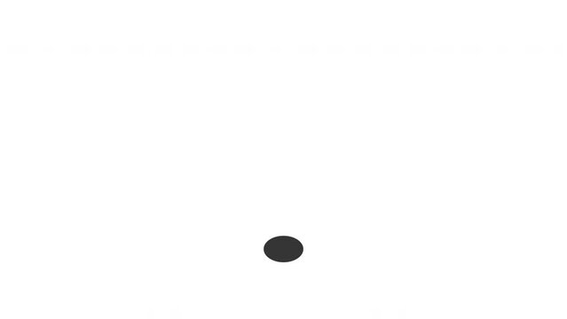 simple bouncing ball animation 4k transparent video