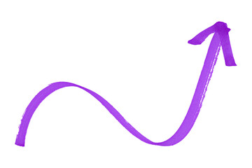 purple arrows isolated on transparent background