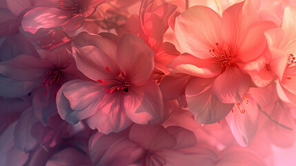close up of pink flower background , floral wallpaper - obrazy, fototapety, plakaty