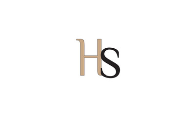 HS, SH , S , H , Abstract Letters Logo Monogram