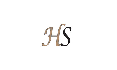 HS, SH , S , H , Abstract Letters Logo Monogram