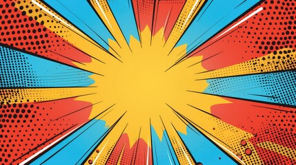 Comic empty speech bubble with space for your text, dots, stars and clouds