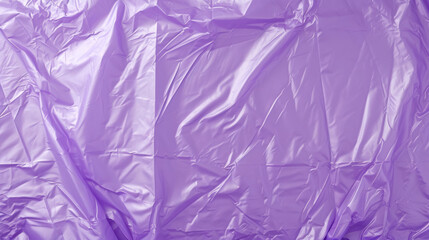 Lilac plastic wrinkled bag texture and background.