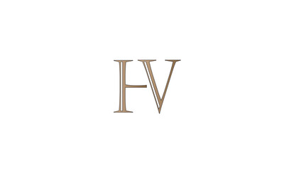 HV, VH , V , H , Abstract Letters Logo Monogram
