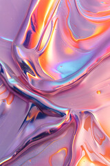 an iridescent holographic rose gold shiny oil spil texture pattern, background