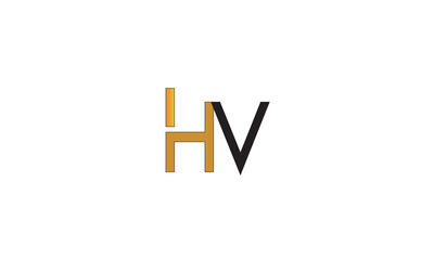 HV, VH , V , H , Abstract Letters Logo Monogram
