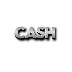 3D Cash text banner art