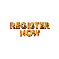3D Register now text banner