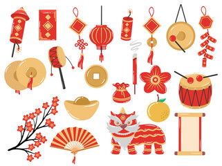 Obraz premium Chinese New Year element Background