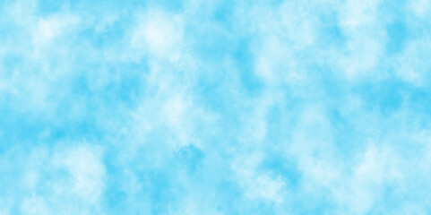 Abstract painted light blue clouds watercolor background,Watercolor blue background. Watercolor cloud texture.Turquoise color sky and moving white cloud,subtle gradients and textures.