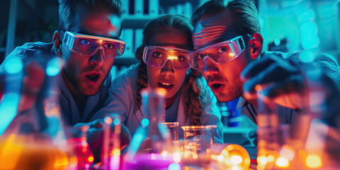 Whacky DIY Science Experiment: Adults Conducting an Absurd Science Experiment with Homemade Contraptions