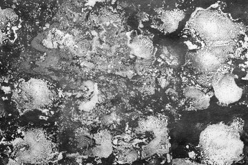 White Paint On A Black Background