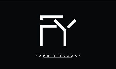 FY,  YF,  F,  Y  Abstract  Letters  Logo  Monogram