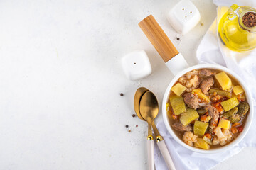 Fototapeta premium Vegetable and meat stew