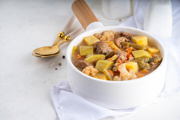Vegetable and meat stew