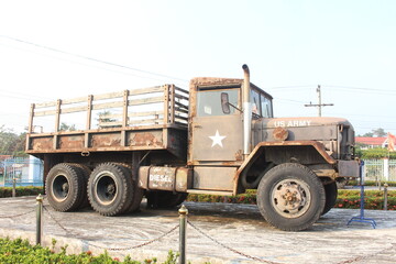 Military vehicles in museum