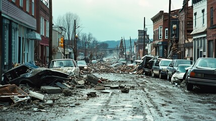 Aftermath of Major Earthquake