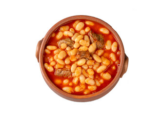 Turkish foods; dried bean, Beans with minced meat (kuru fasulye)