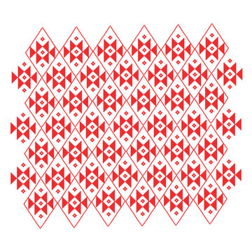 tribal pattern ( assamese pattern ) of northeast india which is used for textile design in assam gamosa , muga silk or other traditional dress.similar to ukrainian pattern or russian pattern.