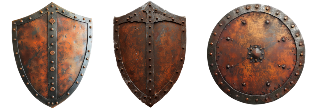 Protective shield on a transparent background