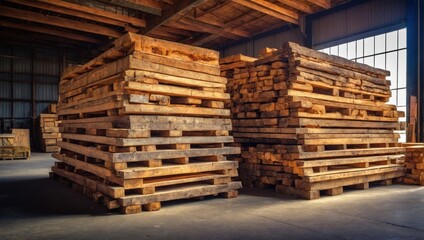 stack of wood pallets