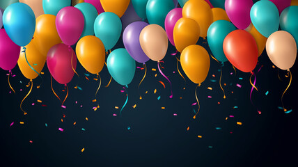 Birthday balloons background design