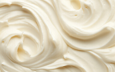Top view of vanilla ice cream surface. copy space background