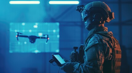 Modern warfare, drone attack