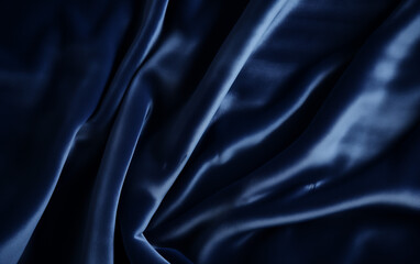 Fototapeta premium It Is A Close Up Of A Blue Velvet Fabric