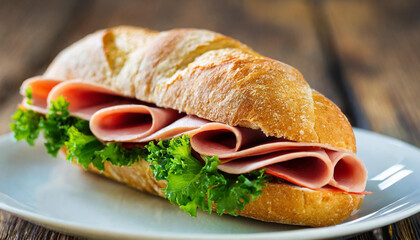 Mortadella sandwich