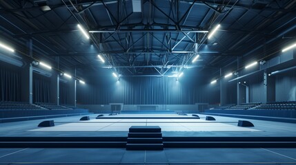 Gymnastics arena with no performers