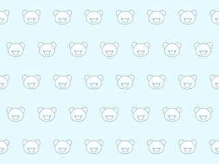 Obraz premium 4:3 シンプルなクマちゃんズ 白熊壁紙⭐︎