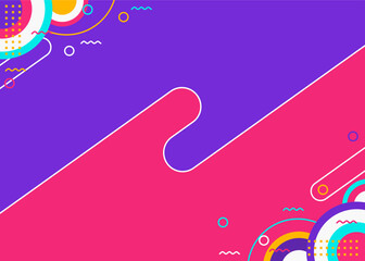 geometric abstract background with colorful theme