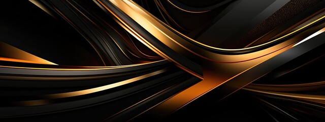A bold and edgy black and gold background, featuring abstract shapes and bold lines, perfect for a contemporary art piece