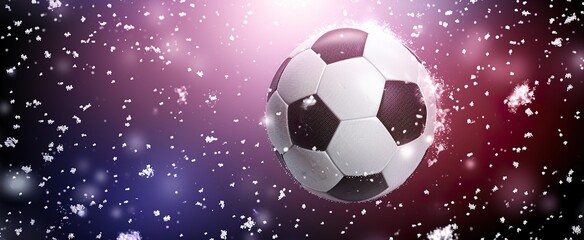 soccer ball in the net