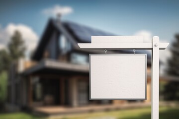 FOR SALE sign real estate agency on street