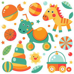 seamless pattern with toys