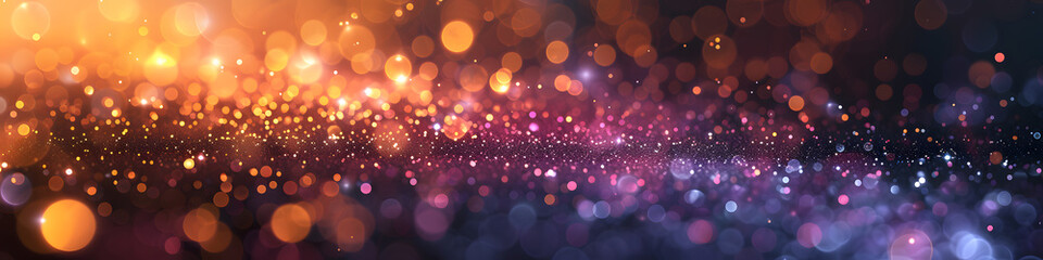a purple and yellow sparkling glitter bokeh background