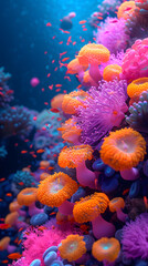 Obraz premium coral reef in the blue sea