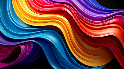 Obraz premium Abstract Colorful Ripples