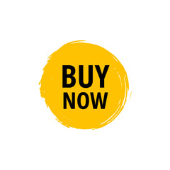 Round paint splash vector buy now promotion