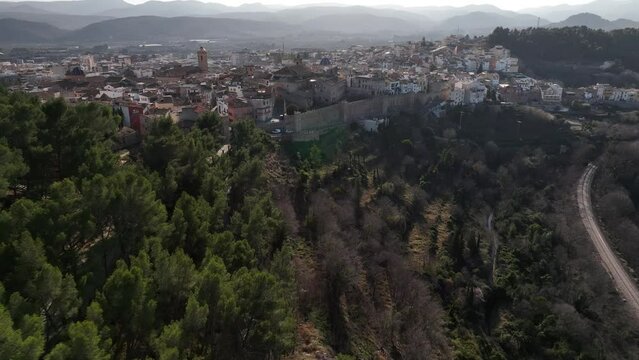 Muralla y exteriores de la ciudad de Segorbe en Castellon