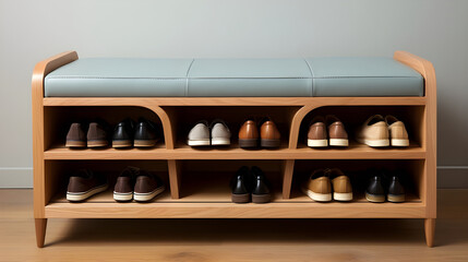 multipurpose storage rack on modern living room