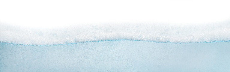 wave water surface with bubbles. On a blank background