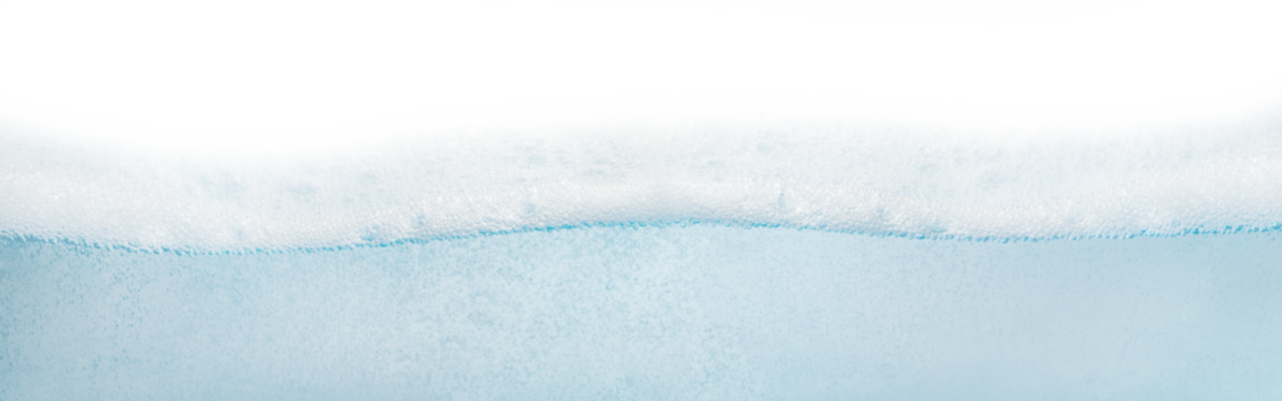 wave water surface with bubbles. On a blank background