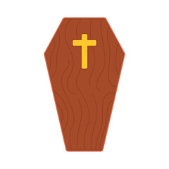 Obraz premium illustration of coffin